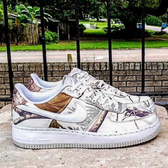 SOLD!!!NWOB. RARE Nike AF1 x Realtree "Snow Camo" sneakers - Picture 2 of 14